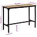 Tavolo da Bar 150x55x107 cm in Legno Grezzo Massello di Mango - Foto miniatura 5