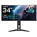 Monitor 34" OLED Curvo Gaming MO34WQC Wide Quad HD 3440 x 1440 Pixel Tempo di Risposta 0,03 Ms Frequenza di Aggiornamento 175 (Hz) - Foto miniatura 1