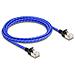 Cavo di rete RJ45 con rivestimento intrecciato Cat. 6A U /FTP Slim da 2 m blu - Foto miniatura 2