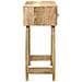 Tavolo Consolle 90x32x75 Cm In Legno Massello Di Mango Grezzo - Foto miniatura 3