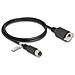 Cavo M12 codificato A da 8 pin femmina per RJ45 femmina per installazione Cat. 5e FTP da 1 m nero - Foto miniatura 1
