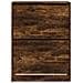 Scarpiera con 2 Cassetti Ribaltabili Rovere Fumo 80x42x108 cm - Foto miniatura 6
