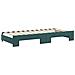 Divano Letto Estraibile Materassi Verde Scuro 90x200 Velluto - Foto miniatura 5