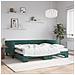 Divano Letto Estraibile Materassi Verde Scuro 90x200 Velluto - Foto miniatura 2