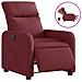 Poltrona Elettrica Reclinabile Rosso Vino in Tessuto - Foto miniatura 1