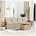 Set Divano da Giardino 5 pz con Cuscini Beige in Polyrattan - Foto miniatura 2