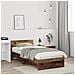 Struttura Letto senza Materasso con Testiera Legno Vecchio 75x190 cm - Foto miniatura 5