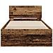 Struttura Letto senza Materasso con Testiera Legno Vecchio 75x190 cm - Foto miniatura 6