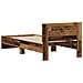 Struttura Letto senza Materasso con Testiera Legno Vecchio 75x190 cm - Foto miniatura 8