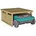 Garage per tosaerba robot 70x80x38 cm Legno impregnato di pino - Foto miniatura 3