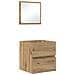 Armadio per il bagno Rovere artigianale MDF Medio Contenitore - Foto miniatura 1