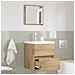 Armadio per il bagno Rovere artigianale MDF Medio Contenitore - Foto miniatura 2
