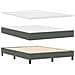 Letto box spring con materasso Grigio scuro 160 x 200 cm - Foto miniatura 1