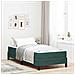 Letto box spring con materasso Verde Scuro 90 x 190 cm Velluto - Foto miniatura 2