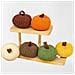 Set Di 6 Mini Ornamenti Di Zucca Lavorati A Maglia Per Decorazioni Autunnali E Del Ringraziamento - Foto miniatura 1