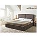 Letto Contenitore Ciniglia Arbois 180 X 200 Cm Tortora - Foto miniatura 1