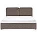 Letto Contenitore Ciniglia Arbois 180 X 200 Cm Tortora - Foto miniatura 3