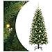 Albero di Natale artificiale con 150 LED Verde 150 cm PE e PVC - Foto miniatura 1