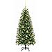 Albero di Natale artificiale con 150 LED Verde 150 cm PE e PVC - Foto miniatura 3