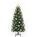 Albero di Natale artificiale con 150 LED Verde 150 cm PE e PVC - Foto miniatura 4