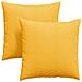 Cuscini da Divano 2 pcs Giallo Chiaro 80 x 80 cm - Foto miniatura 1