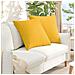 Cuscini da Divano 2 pcs Giallo Chiaro 80 x 80 cm - Foto miniatura 2