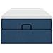 Struttura Letto Pouf con Materasso Blu 80x200 cm in Tessuto - Foto miniatura 7