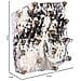 Appendino In Legno Intagliato Con Finitura Bianco Anticato Artigianale 16x0x8h Cm - Foto miniatura 4