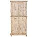 Armadio In Legno Beige Fatto A Mano 85x40x180h Cm - Foto miniatura 2