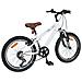 Kids Mountain Bike 24 Pollici 6-Speed per 8-12 anni Bianco - Foto miniatura 3
