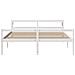 Letto Anziani con Testiera Bianco 180x200cm Legno Massello Pino - Foto miniatura 4
