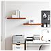 Scaffale da parete 2 pcs Rosso 60 x 23 x 4 cm Legno multistrato - Foto miniatura 4
