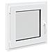 Finestra per Soffitta RISOR 60 x 60 cm PVC e Vetro Bianco - Foto miniatura 1