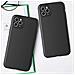 Custodia Morbida Vivo Y16 / Vivo Y02s, Sottile Cover In Silicone, Nera - Foto miniatura 2