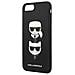 Custodia Karl Lagerfeld Saffiano Karl&choupette Head Per Iphone 7 Plus / Iphone 8 Plus - Colore Nero - Foto miniatura 1