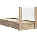 Struttura del letto con stoccaggio e testata Rovere Sonoma - Foto miniatura 5