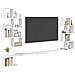 Mensola per TV da muro Bianco 200 x 15 x 94 cm - Foto miniatura 3