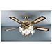 7066OL Ventilatore da Soffitto 5 Pale Diametro 130 cm Kit Luce Colore Noce  - Foto miniatura 5