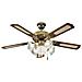 7066OL Ventilatore da Soffitto 5 Pale Diametro 130 cm Kit Luce Colore Noce  - Foto miniatura 6