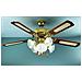 7066OL Ventilatore da Soffitto 5 Pale Diametro 130 cm Kit Luce Colore Noce  - Foto miniatura 1