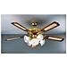 7066OL Ventilatore da Soffitto 5 Pale Diametro 130 cm Kit Luce Colore Noce  - Foto miniatura 7
