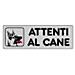 Etichetta Attenti Al Cane 15x 5 - Foto miniatura 1