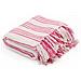 Copriletto In Cotone A Strisce 220x250 Cm Rosa E Bianco - Foto miniatura 1