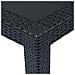 Tavolo Da Giardino Antracite 79x79x72 Cm Plastica Stile Rattan - Foto miniatura 3