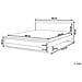 Letto In Legno Con Rete A Doghe Bianca 180 X 200 Cm Giulia - Foto miniatura 3