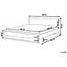 Letto In Legno Con Rete A Doghe Bianca 180 X 200 Cm Giulia - Foto miniatura 9