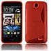 Custodia Compatibile Con Htc Desire 310 In Rosso Cremisi - Coperchio Protettivo In Silicone Tpu Flessibile - Foto miniatura 1