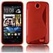 Custodia Compatibile Con Htc Desire 310 In Rosso Cremisi - Coperchio Protettivo In Silicone Tpu Flessibile - Foto miniatura 2