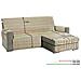Copridivano Con Penisola Trapuntato Modello Kino Colore Beige 290 Cm Beige - Foto miniatura 2
