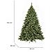 Albero Di Natale 150 Cm Stoccolma, Pino Artificiale, Albero Effetto Reale, Alberello Natalizio Extra Folto, 89x89 H150 Cm, Verde - Foto miniatura 12